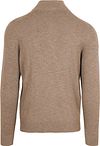 Jersey Half Zip de Suitable en hilo slub en beige Product / Achterkant