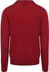 KING Essentials The John Pullover z wełny merynosów w kolorze czerwonym Product / Achterkant