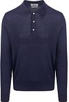 King Essentials The Robert Long Sleeve Polo Merino Marine KM111030002-B025T commander en ligne | Suitable