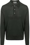 King Essentials The Robert Polo Shirt Long Sleeve Merino Green KM111030002-G035T
