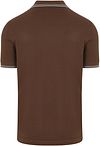 Koszulka polo Fred Perry Twin Tipped M3600 w kolorze brązowym 49A Product / Achterkant