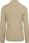 No Excess Half Zip Trui Structuur Melange Beige Product / Achterkant