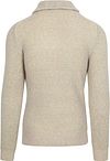 No Excess sweter z półzamkiem (Half Zip) w dwukolorowym melanżu, greige Product / Achterkant