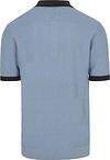 Polo in maglia strutturata Scotch And Soda blu Product / Achterkant