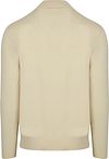 Profuomo luksusowy sweter z krótkim zamkiem (Half Zip) w kolorze off white Product / Achterkant
