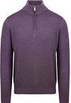 R2 Half Zip Trui Merino Wol Paars 122.ZIP.001-064 kopen | Suitable
