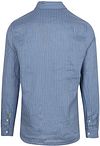Scotch and Soda Linen Shirt Bleu Rayé Product / Achterkant