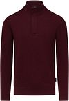 State Of Art Half Zip Trui Wool Blend Burgundy kopen | Suitable
