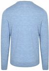 Suitable Crew Zip Merino Light Blue Product / Achterkant