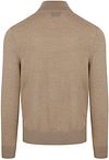 Suitable Merino Halvveis Glidelås Genser Beige Product / Achterkant