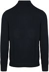 Suitable Longsleeve Poloshirt Flat Knit Navy Product / Achterkant