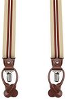 Suitable Beżowy SUS-Y-LUX-3,5 cm beige/bordeaux stripe