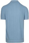 Suitable Knitted Jacquard Poloshirt Hellblau Product / Achterkant
