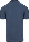 Suitable Respect Polo Structure Knit Blauw Product / Achterkant