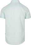 Suitable Short Sleeves Shirt Cotton Slub Light Green Product / Achterkant