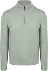 Suitable Slub Yarn Half Zip Trui Groen PU-MO-SLUBPLAIN-25.02 FCD 38226 green kopen | Suitable