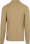 Suitable Longsleeve Knitted Poloshirt Riva Pocket Sand Product / Achterkant