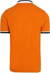 Sun68 Polo Shirt Multistripes Collar Orange Product / Achterkant