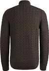 Sweter Vanguard z półzamkiem, brązowy, strukturalny Product / Achterkant