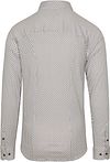 Desoto Camisa sin plancha con estampado integral en blanco Product / Achterkant