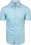 Desoto Short Sleeve Oxford Optics Shirt Aqua Blue order online | Suitable