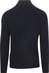 Gant Halfzip Lambswool Sweater Cable Navy Product / Achterkant