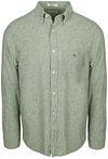 Gant Overhemd Cotton Linen Groen kopen | Suitable