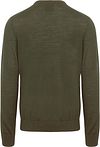 KING Essentials The John Pullover in merino verde army Product / Achterkant