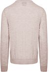 King Essentials The John Pullover in lana merino Greige Product / Achterkant
