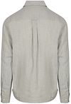 Koszula Knowledge Cotton Apparel z lnu w szare paski Product / Achterkant