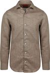 Suitable Koszula Taupe SH-LIN-CLAS-25.03 Beige