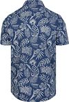 NZA Overhemd Short Sleeve Piqué Flower Print Blauw Product / Achterkant