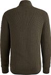 PME Legend Half Zip Structure Sweater Beluga Green
