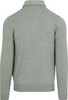 Profuomo Longsleeve Polo Shirt Luxury Basic Green Product / Achterkant