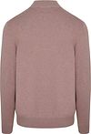 Profuomo Half Zip Pullover Luxury Basic Rosa Product / Achterkant