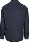 Scotch and Soda Lniana koszula Mao granatowa Product / Achterkant