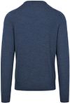 Suitable Merino Pullover V-Neck Denim Blå Product / Achterkant