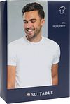 Suitable Ota T-Shirt Girocollo Bianco 2-Pack Verpakking