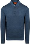 Suitable Polo Manches Longues Flat Knit Bleu PU-POLM-BL-ROY commander en ligne | Suitable