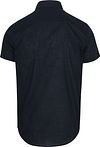 Suitable Short Sleeves Shirt Cotton Slub Navy Product / Achterkant