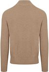 Suitable sweter z krótkim zamkiem, struktura, beżowy Product / Achterkant