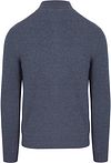 Suitable sweter z półgolfem (Half Zip) z mieszanki wełny w kolorze ciemnogranatowym Product