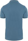 Sun68 Poloshirt Small Stripe Collar Petrol Blauw Product / Achterkant
