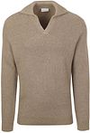 Suitable Sweter Taupe PU-COWO-RIVA-FCD Taupe 36714