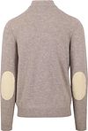 Barbour Mocker Sweater Merino Wool Greige Product / Achterkant