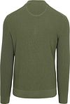 Sweter GANT Half Zip z subtelną fakturą w kolorze zielonym Product / Achterkant