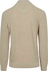 Sweter GANT Half Zip z mikroteksturą w kolorze beżowym Product / Achterkant