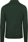 Jersey Suitable de merino con media cremallera verde oscuro Product / Achterkant