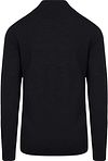 King Essentials The Michael Half Zip Pull Merino Noir Product / Achterkant