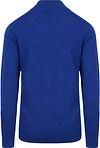 King Essentials The Michael Half Zip Pull Merino Royal Blauw Product / Achterkant